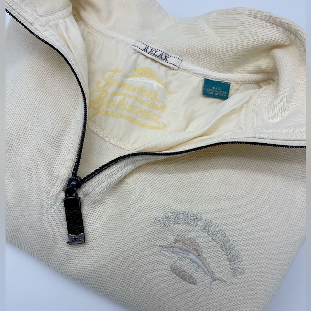 Tommy Bahama 3/4 zip sweatshirt.